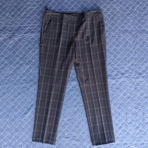 Amanda and Chelsea black plaid dress pant
